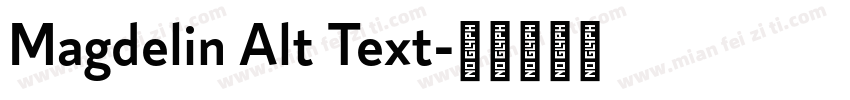 Magdelin Alt Text字体转换